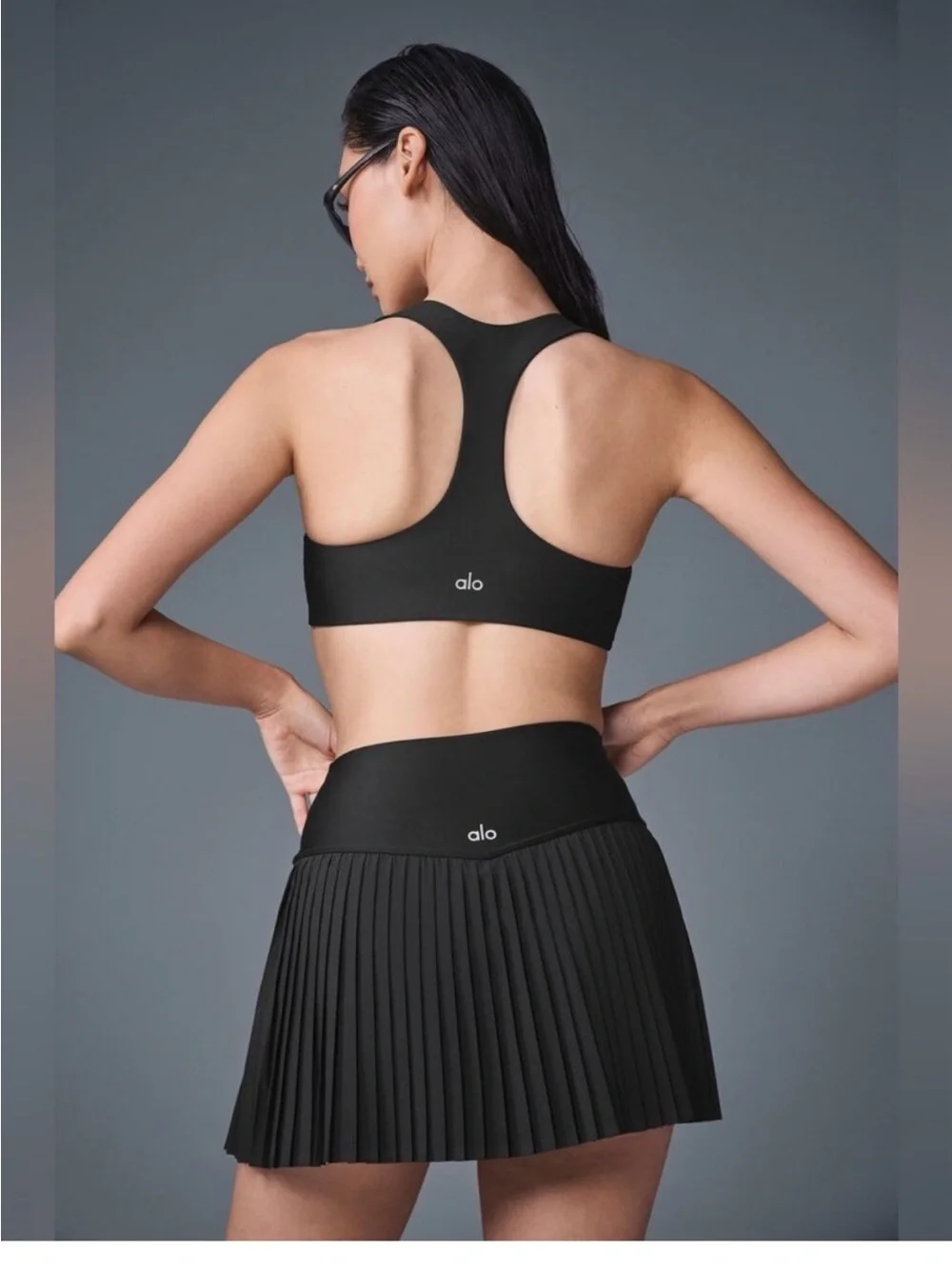 Alo Yoga Grand Slam Tennis Skirt Women Size XS Black